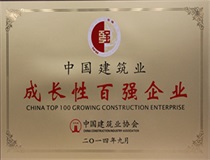 二〇一四年度中國建筑業(yè)成長性百強企業(yè)